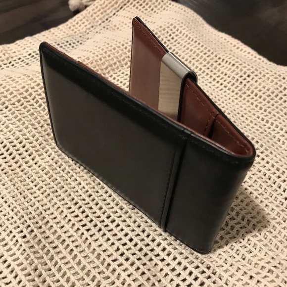 Men’s Slim Fold Wallet with Money Clip - Picture 2 of 4
